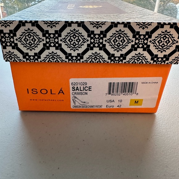 Stunning ISOLA heels Size 10 M Crimson - Picture 11 of 11